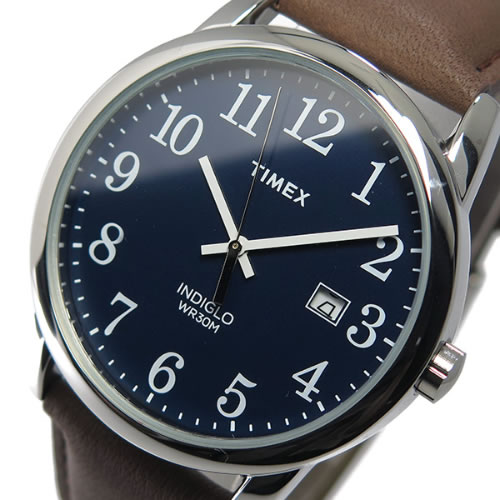 タイメックス インディグロ クオーツ メンズ 腕時計 TW2P75900 ネイビー/ブラウン