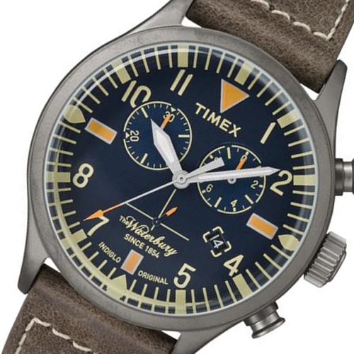 タイメックス ウォーターベリー クロノ メンズ 腕時計 TW2P84100 ネイビー 国内正規