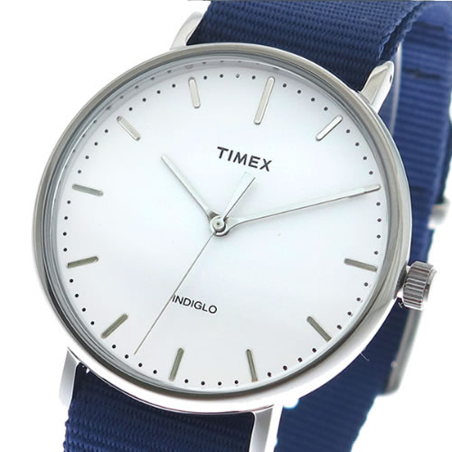 タイメックス 腕時計 メンズ TW2P97700 クォーツ ホワイト ネイビー