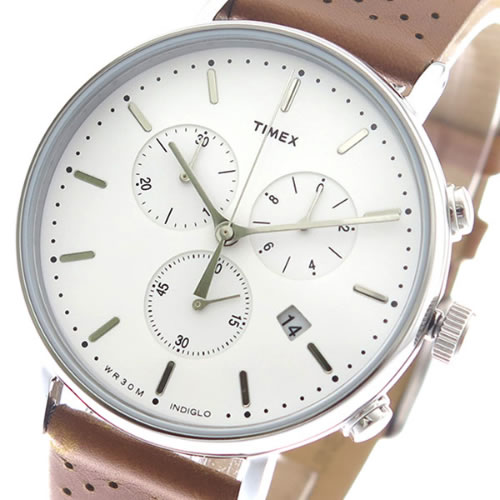 タイメックス 腕時計 メンズ TW2R26700 クォーツ ホワイト キャメル