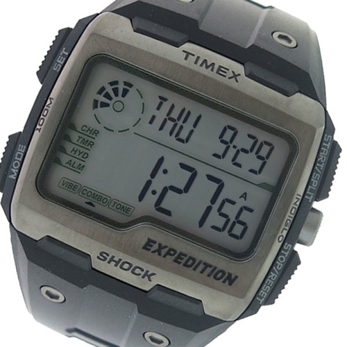 【送料無料】タイメックス TIMEX エクスペディション グリッドショック クオーツ メンズ 腕時計 TW4B02500 グレー/ブラック