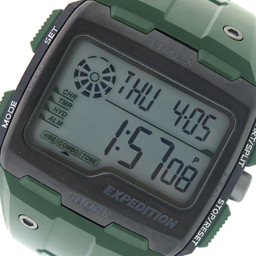 タイメックス エクスペディション グリッドショック クオーツ メンズ 腕時計 TW4B02600 グレー/カーキ