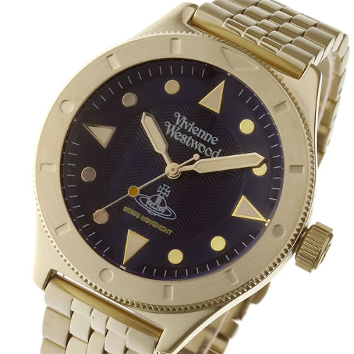 【送料無料】ヴィヴィアン ウエストウッド スミスフィールド ユニセックス 腕時計 VV160NVGD ダークネイビー - メンズブランド