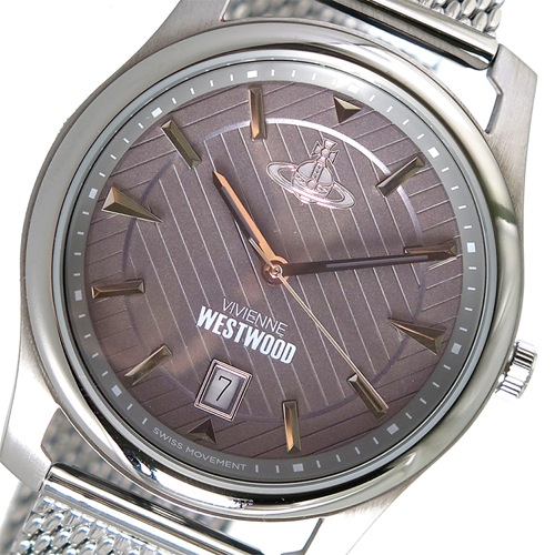 【送料無料】ヴィヴィアンウエストウッド Vivienne Westwood クオーツ メンズ 腕時計 VV185GYSL グレー - メンズ