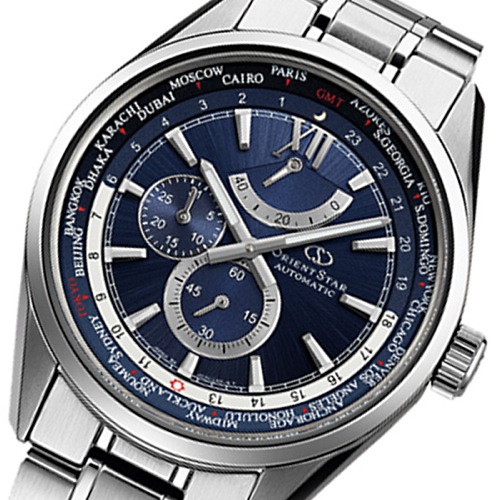 オリエントオリエントスター 自動巻き メンズ 腕時計 WZ0041JC ネイビー 国内正規