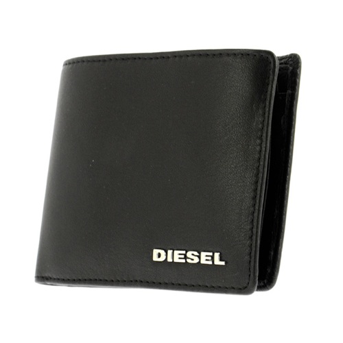 【送料無料】ディーゼル DIESEL 二つ折り短財布 メンズ X03149-PS777-T8013 ブラック - メンズブランドショップ グラッグ