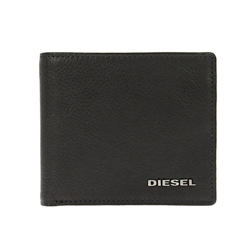 ディーゼル メンズ 二つ折り短財布 X03363-PR013-H2547 ブラック/グリーン