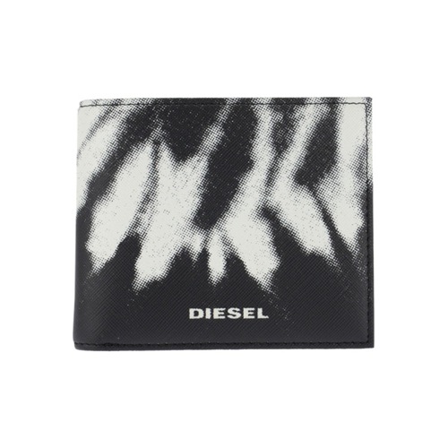 ディーゼル DIESEL メンズ 二つ折り短財布 X03370-P0408-H5515 ブラック